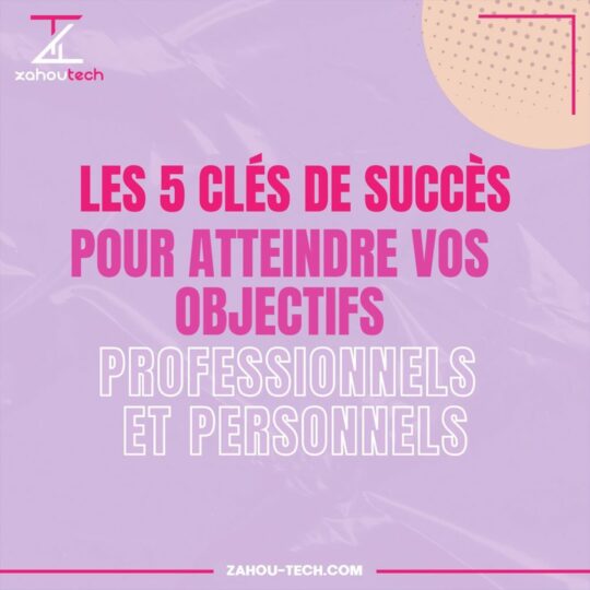 Les 5 Clés de Succès pour Atteindre Vos Objectifs Professionnels et Personnels Agence de Communication Digitale